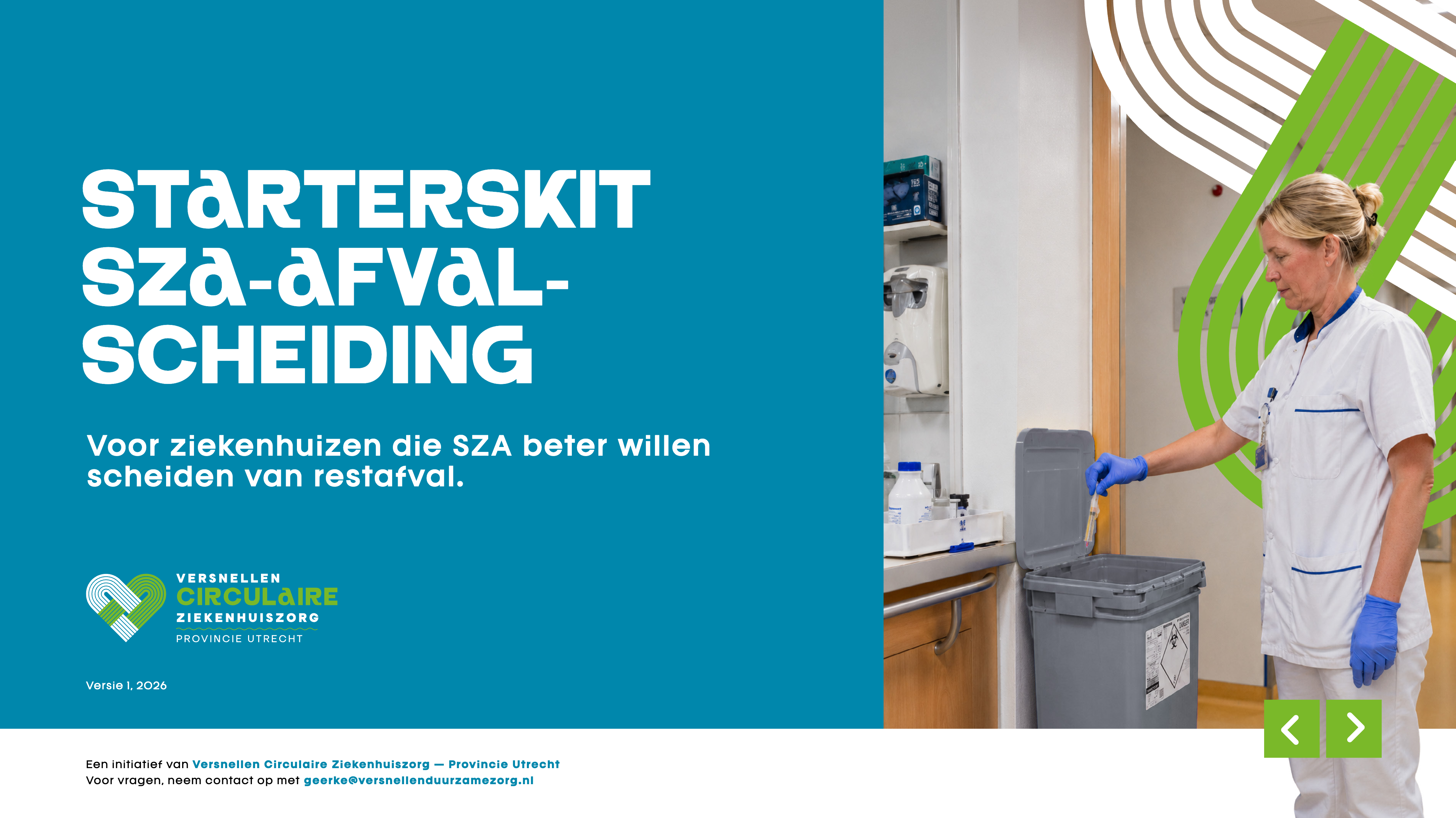 Starterskit SZA-afvalscheiding voor ziekenhuizen